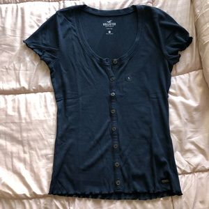 Ribbed short sleeve shirt